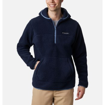 Columbia Hoodie Heren, Rugged Ridge II Hooded Sherpa Fleece Donkerblauw Blauw Grijs, 50DYCSOWQ